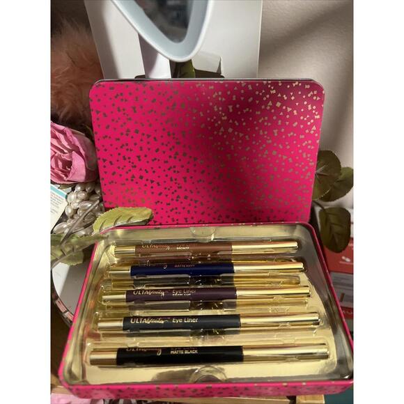 Set of 5 ULTA BEAUTY Gel Eye Liner : Bronze Matte Navy  Eggplant Gray Black